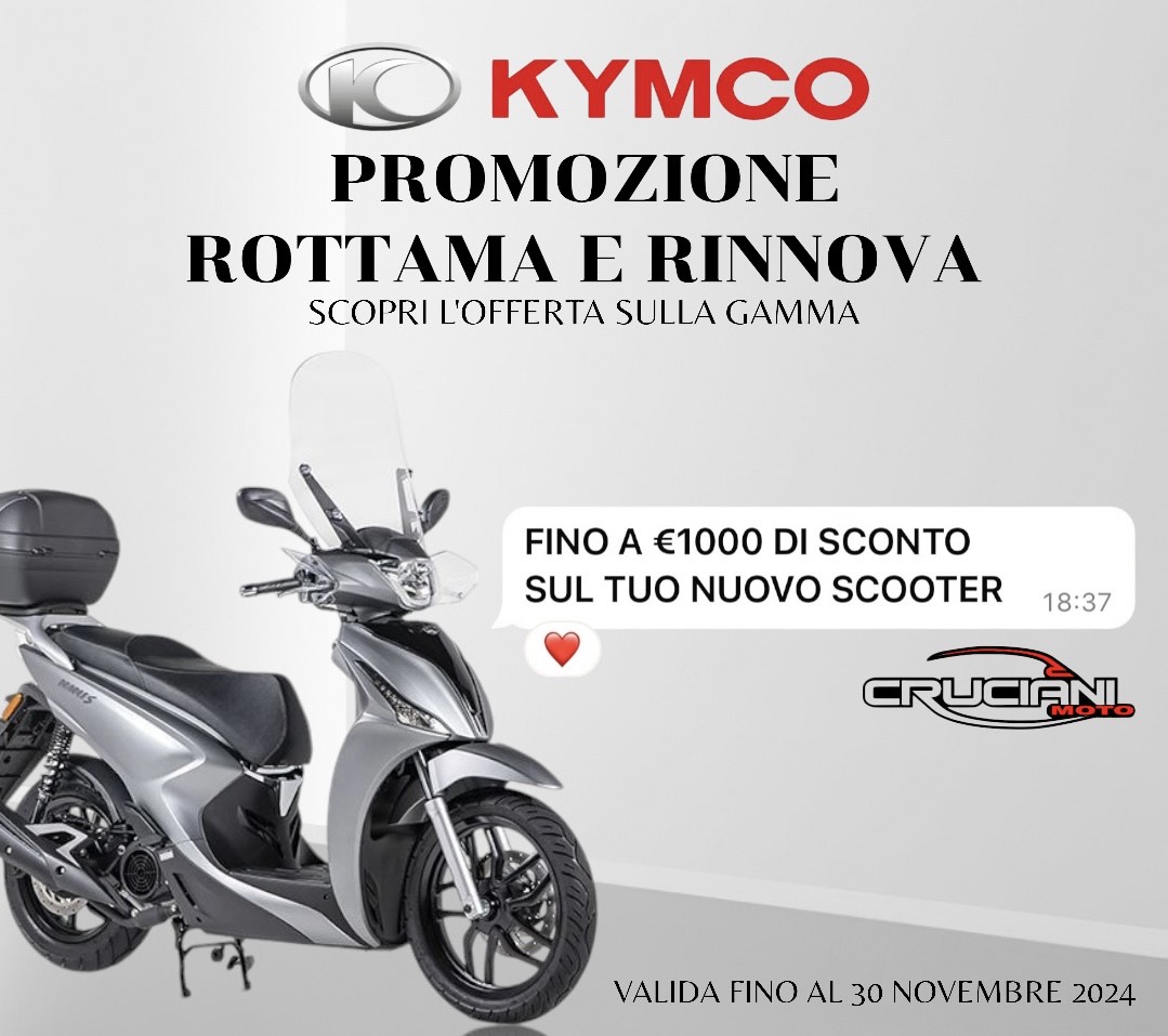 PROMO KYMCO ROTTAMA E RINNOVA